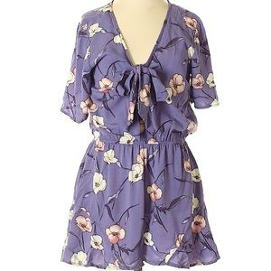 Band of Gypsies Purple Flower Romper